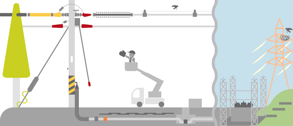 背景イラスト　絶縁用カバー